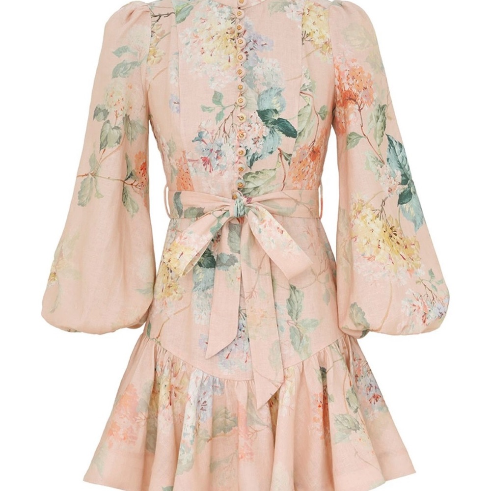 Zimmermann Illuminate Peplum Mini Dress Size 0/S/XS BNWT